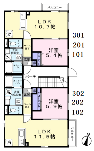 北千住駅 徒歩9分 構造:軽量鉄骨造